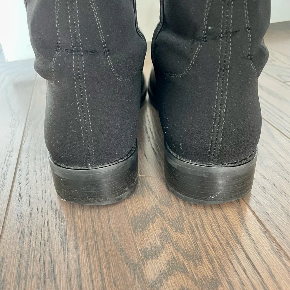 STUART WEITZMAN 5050 NAPPA LEATHER BACK STRETCH OTK BOOTS SIZE 11